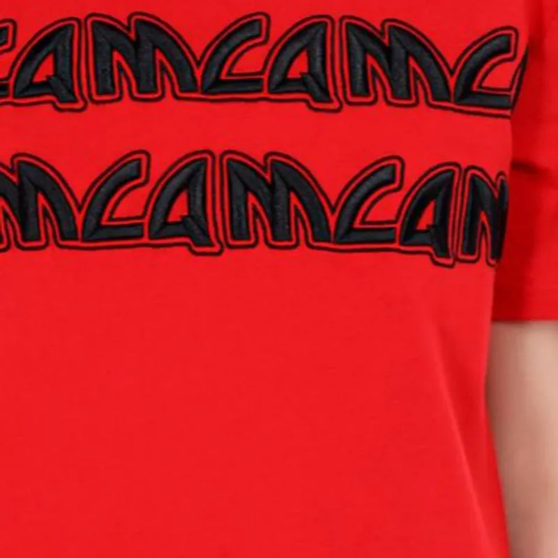 McQ Alexander McQueen Short Sleeved Dress Women's Red-4