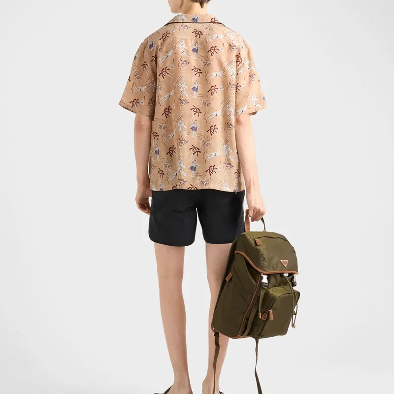 PRADA Shirts Men Brown-2