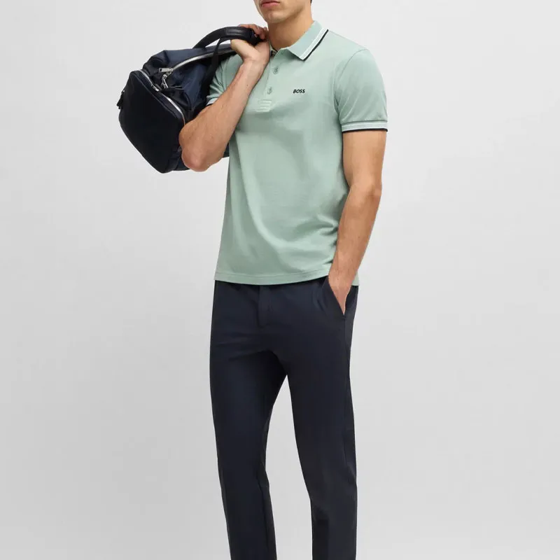 HUGO BOSS Polo Shirt Men's Light Green-3