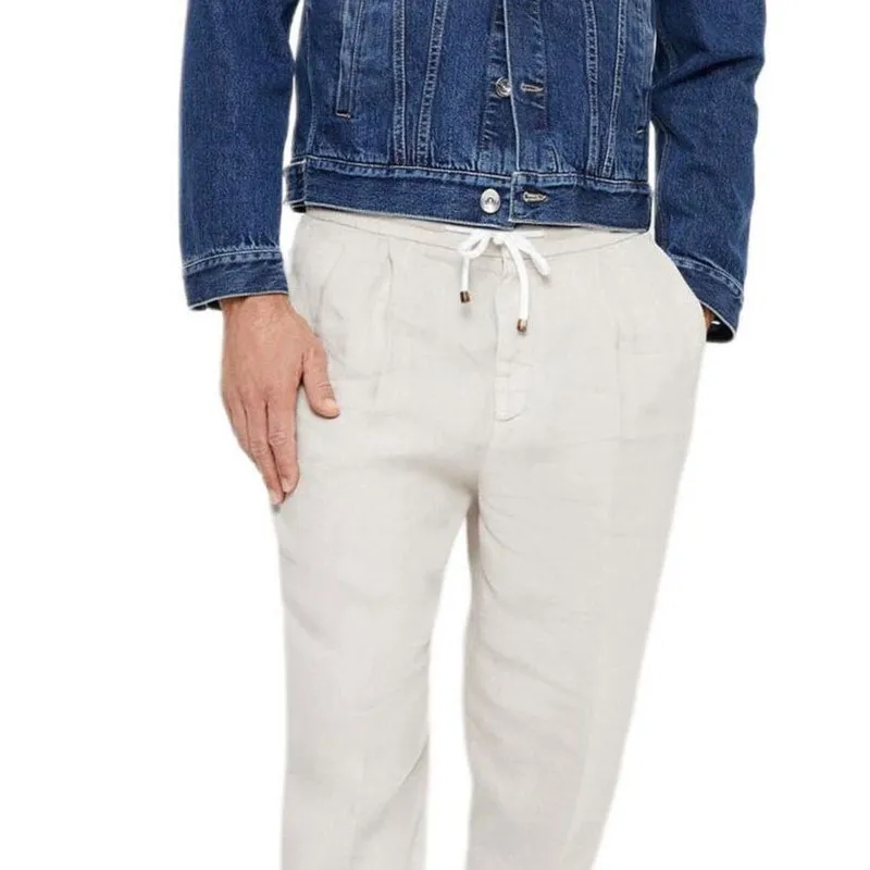 Brunello Cucinelli Straight-leg Linen Trousers-2