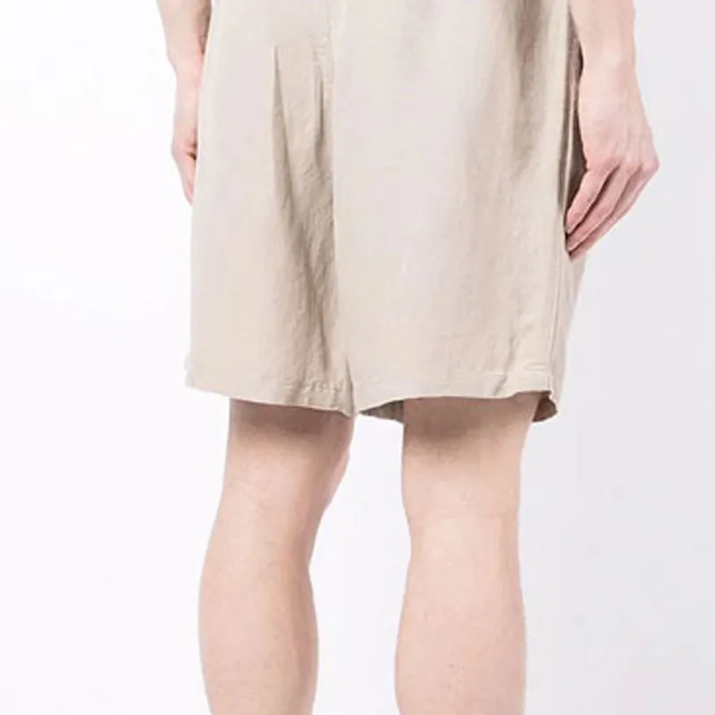 ARMANI EXCHANGE Straight leg Linen Bermuda Shorts-4