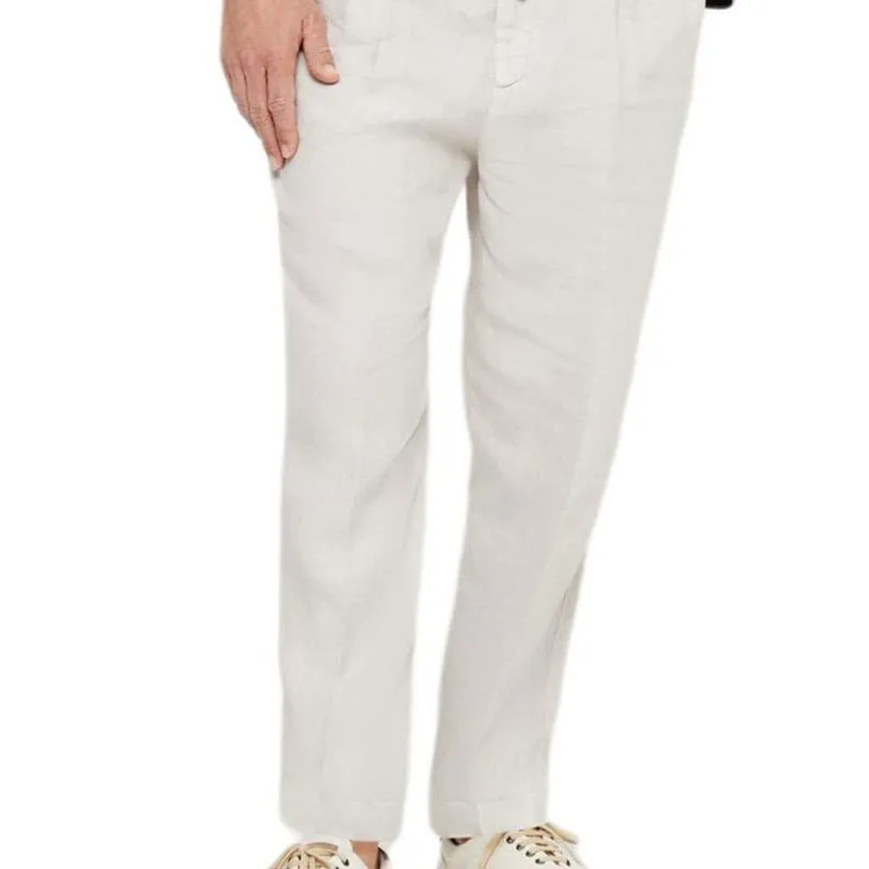Brunello Cucinelli Straight-leg Linen Trousers-3