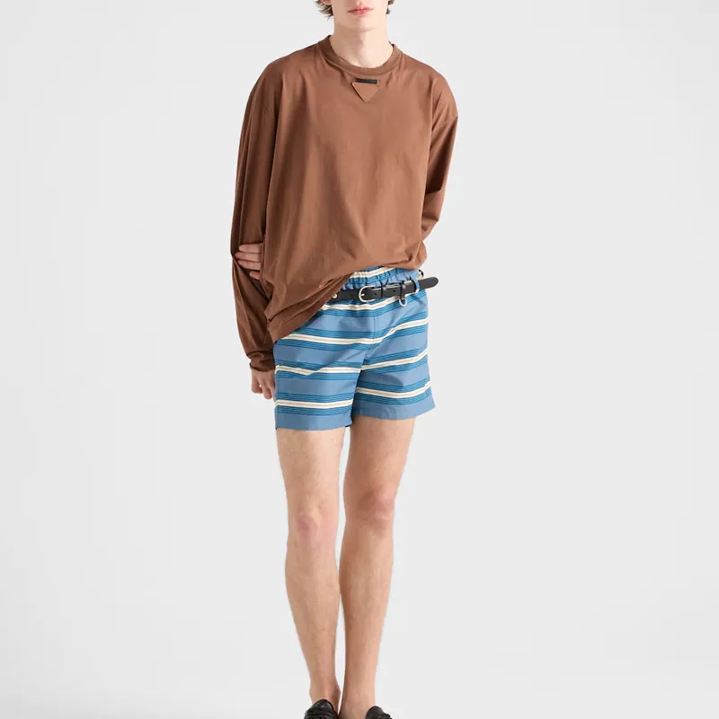 PRADA Swimming Shorts Men's Blue-1