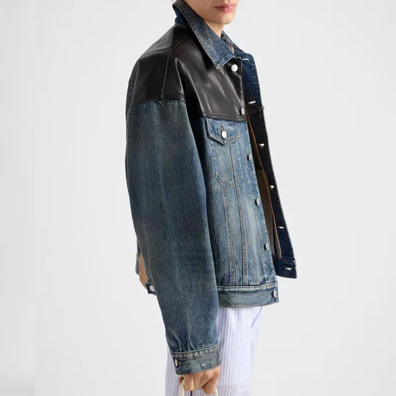 PRADA Denim Jackets Men Blue-3