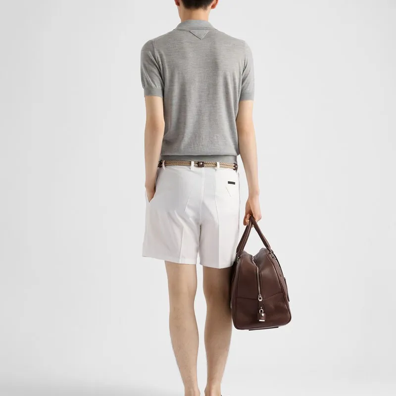 PRADA Polo Shirts Men Gray-2