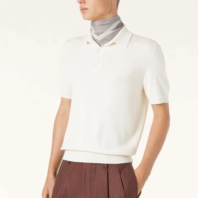 Loro Piana SS25 Polo Shirt Men's White-4