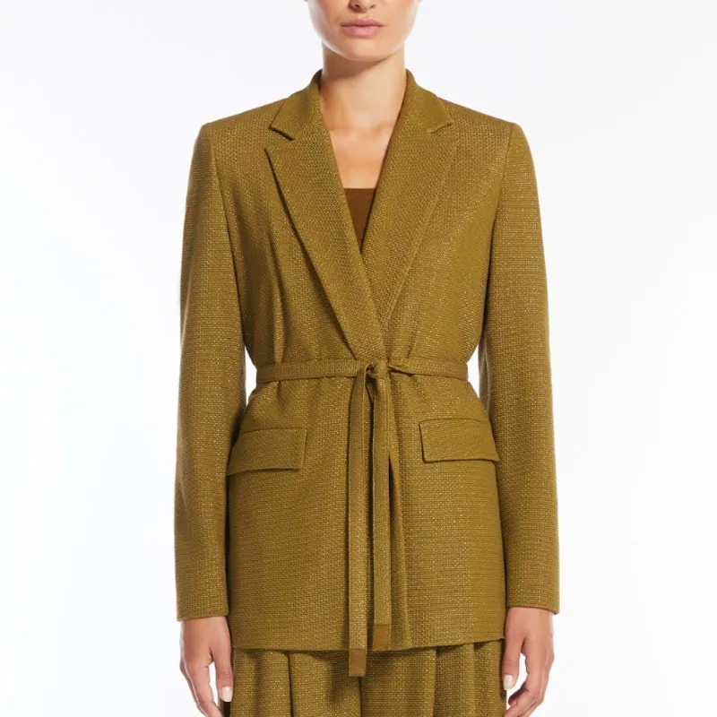 MaxMara Studio Jackets & Coats Women's Olive Green-1