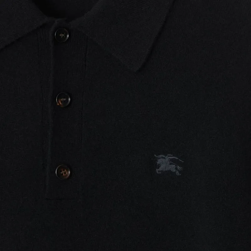 Burberry SS25 Polo Shirt Men's Black-4