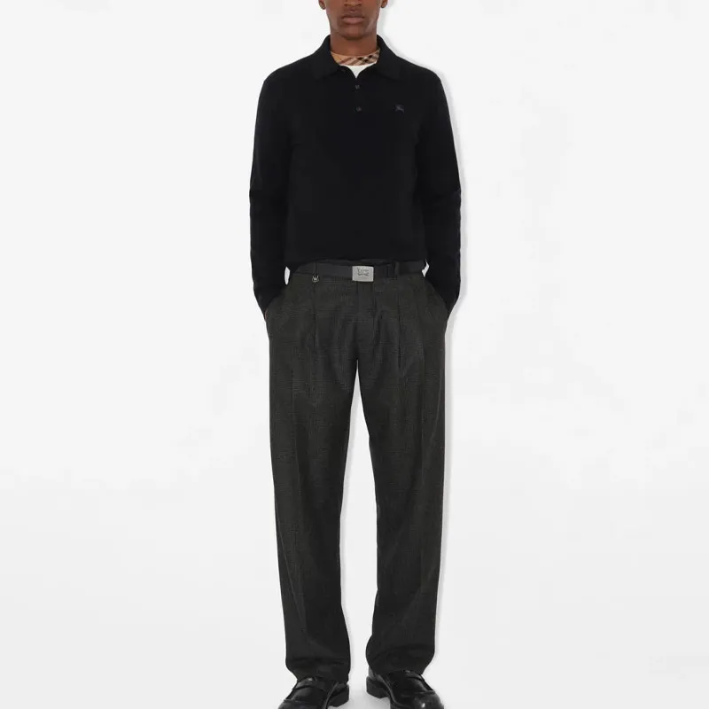 Burberry SS25 Polo Shirt Men's Black-1