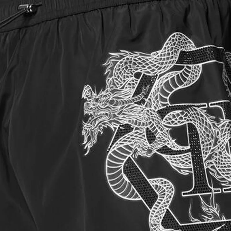 PHILIPP PLEIN Dragon print Swim Shorts-3