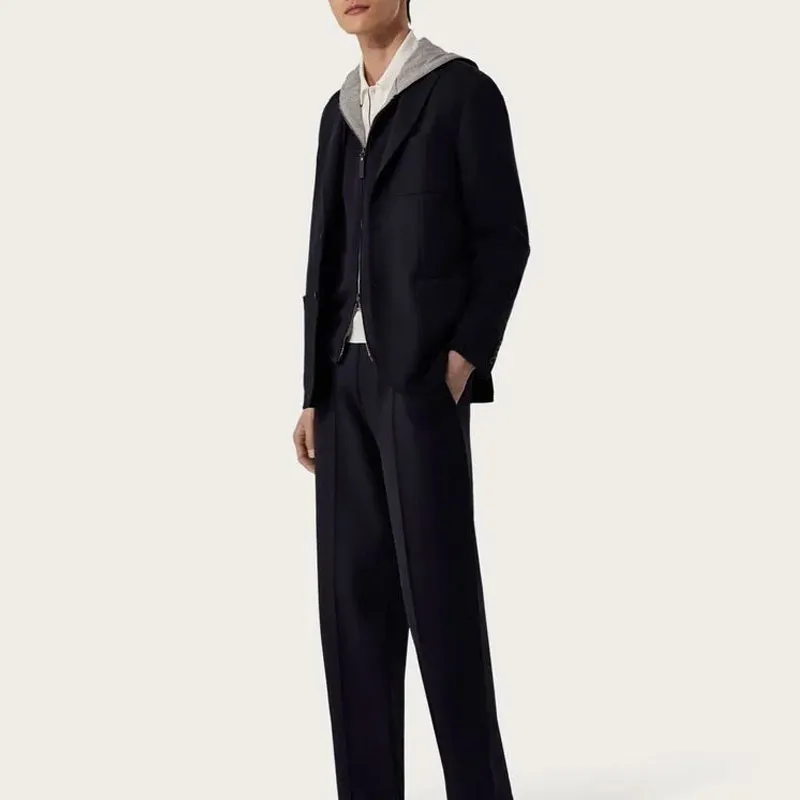 CANALI Business Suit Coat Men's Blue-3