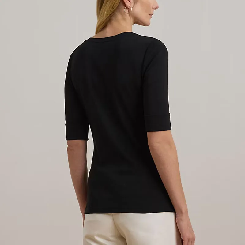 LAUREN RALPH LAUREN Regular T Shirt Women's Black-2