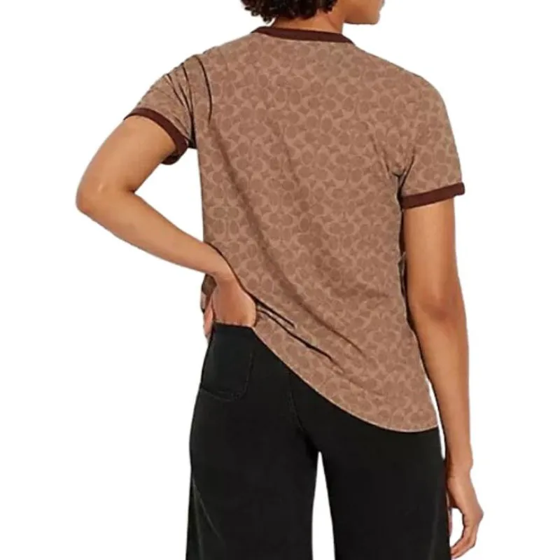 COACH FW22 T Shirt Women's Brown-2