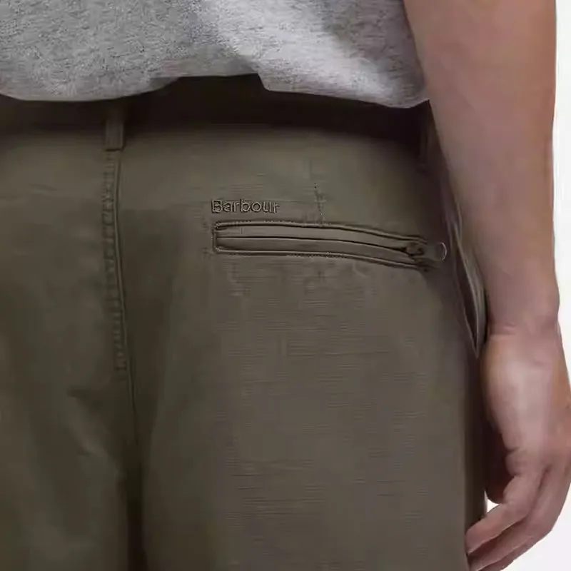 BARBOUR SS25 Casual Pants Men's Olive Green-5