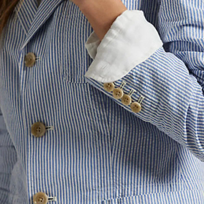 Polo Ralph Lauren Business Suit Coat Women's Blue-4