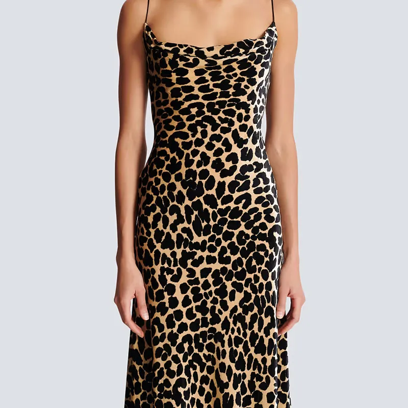 BALMAIN Slip Dress Women's Multicolor-4