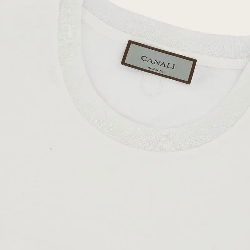 Canali T Shirts Men White-3