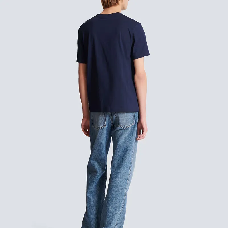 BALMAIN Logo stamp T shirt-3