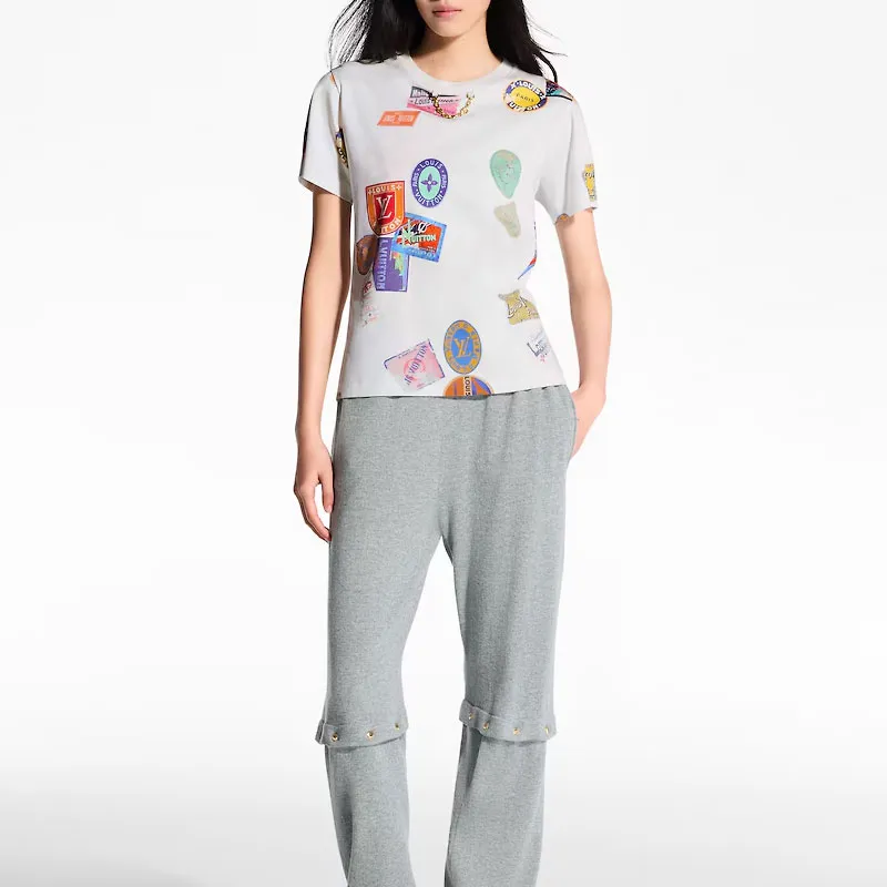 LOUIS VUITTON Mahina Patch Print T Shirt-3