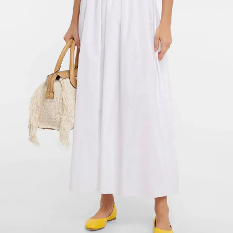 Chloe SS22 Sleeveless Dress Women's White-4