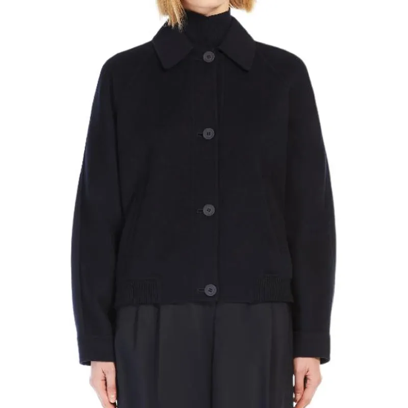 MaxMara Studio Buttoned Long Sleeved Jacket-4