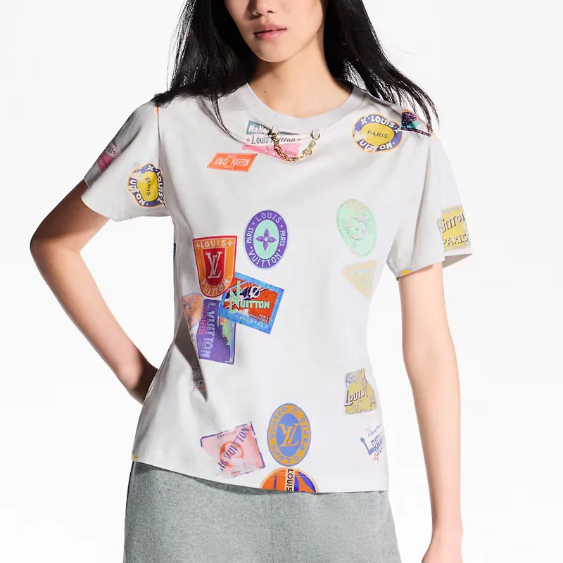 LOUIS VUITTON Mahina Patch Print T Shirt-1
