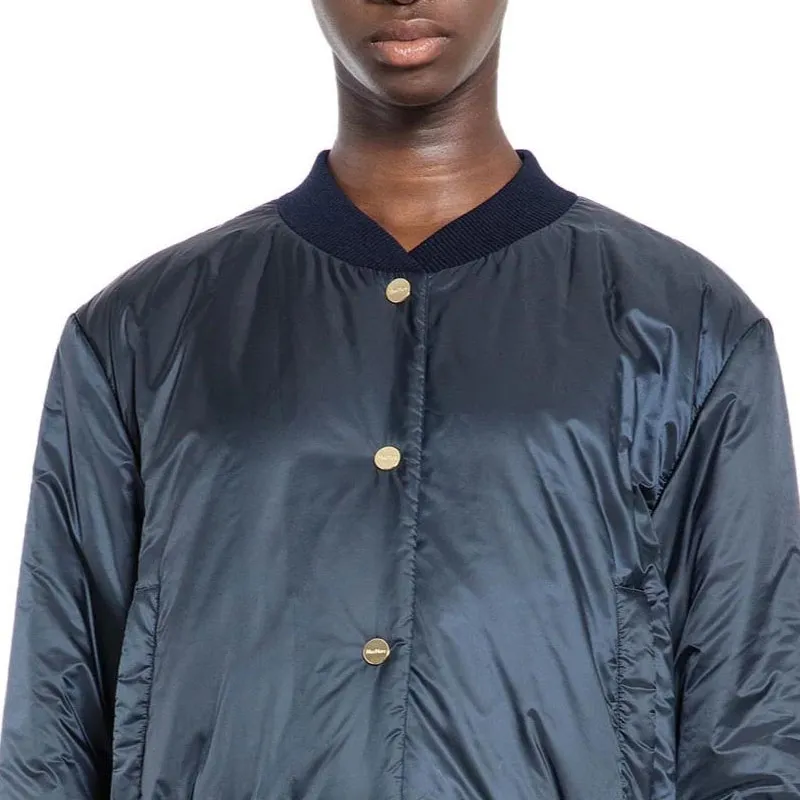'S MAX MARA Buttoned Long Sleeved Bomber Jacket-3