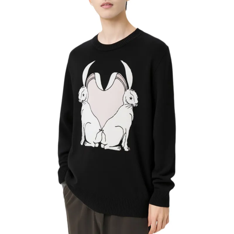 Burberry SS23 The Year Of The Rabbit SS23 Sweater Men's Black-3