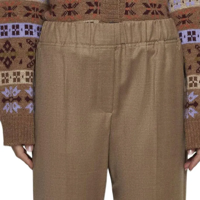 WEEKEND MaxMara High Waist Straight Leg Trousers-3