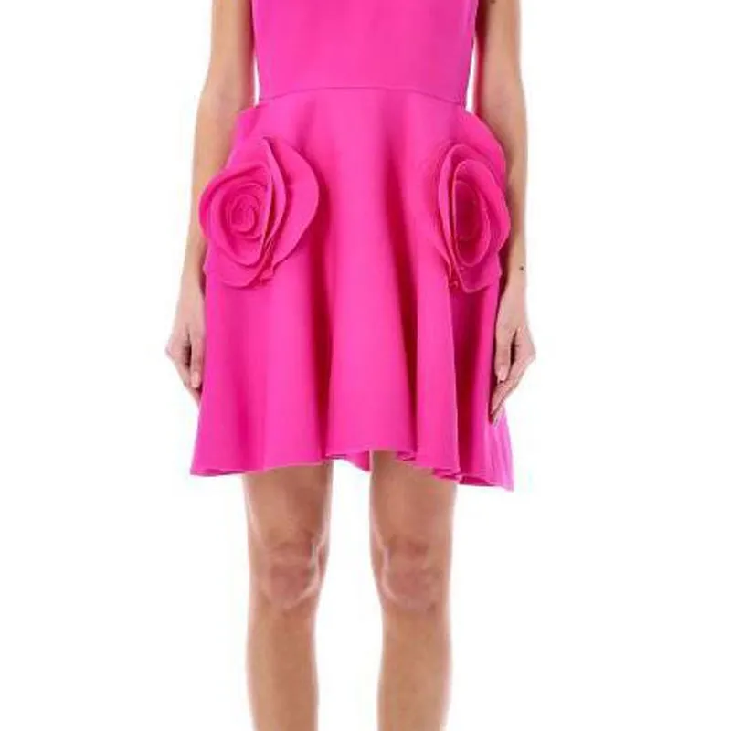 Valentino Sleeveless Dress Women's Fuchsia-4