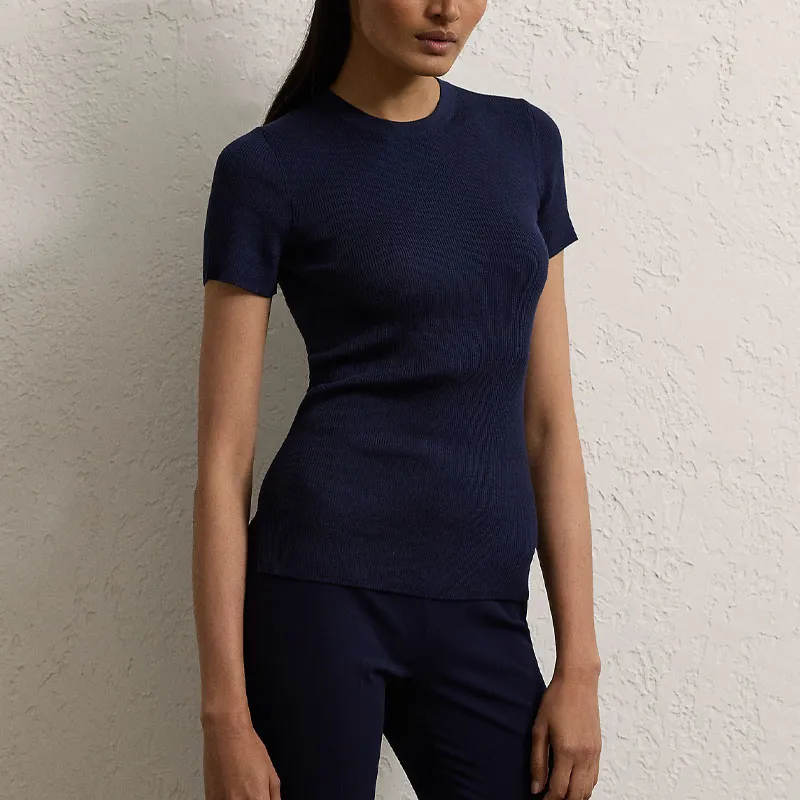 Ralph Lauren Collection Regular T Shirt Women's Dark Blue-1