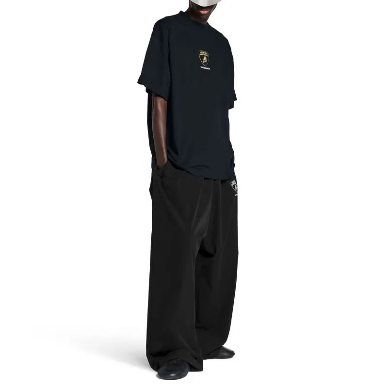 Balenciaga x Automobili Lamborghini T Shirt Loose Fit Men's Black-5
