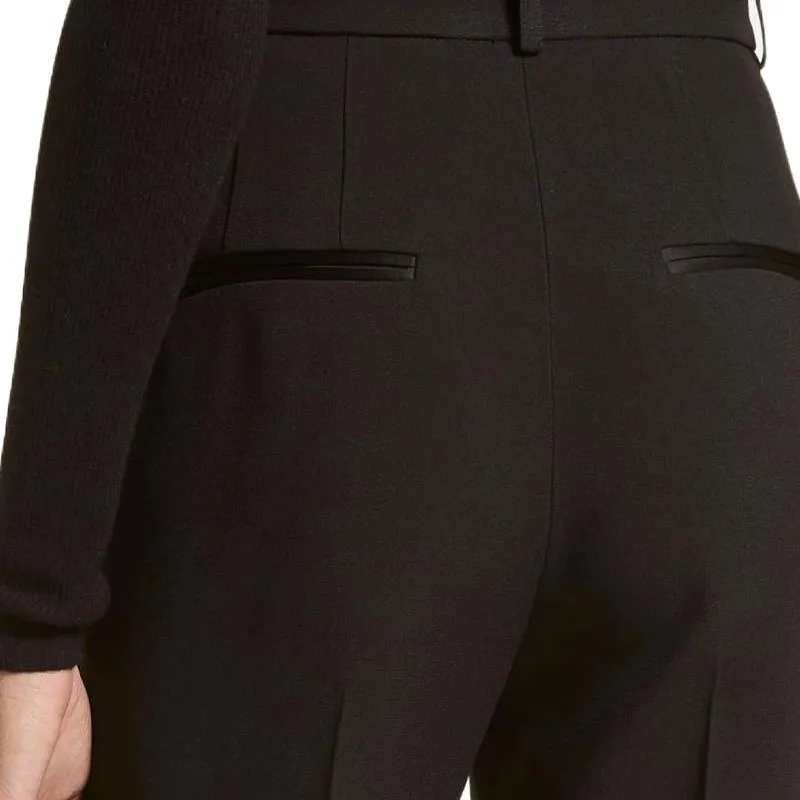MICHAEL KORS Samantha Double Crepe Sablé High Waisted Pants-4