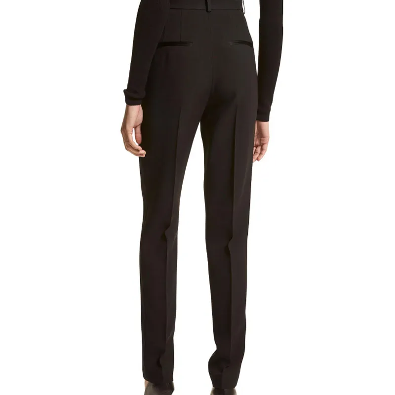 MICHAEL KORS Samantha Double Crepe Sablé High Waisted Pants-3