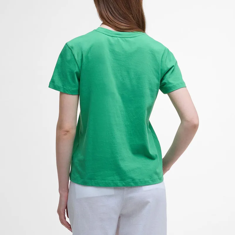 BARBOUR Regular T Shirt Women's Green-2
