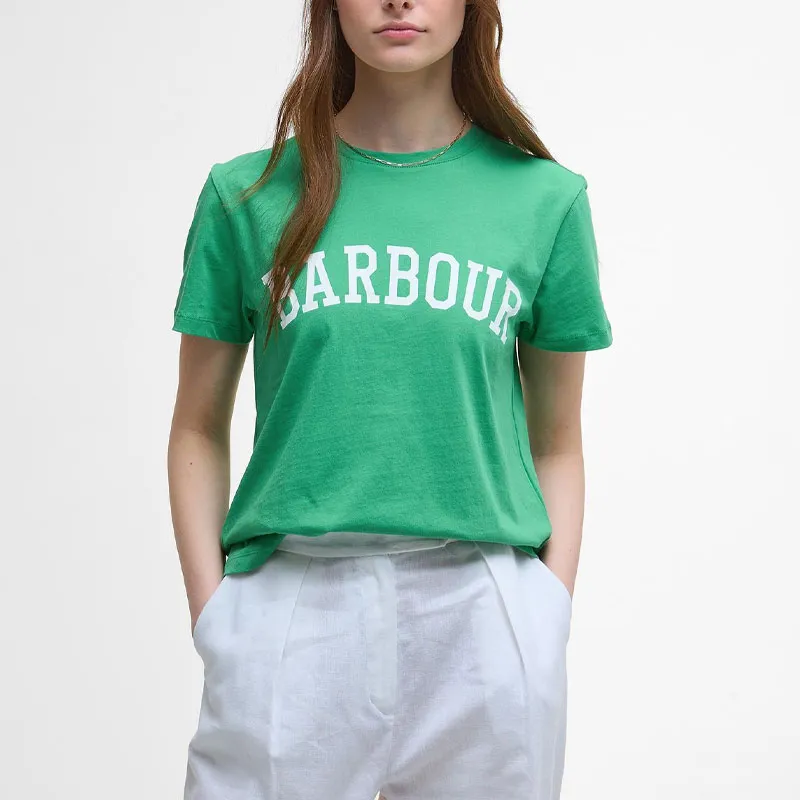 BARBOUR Regular T Shirt Women's Green-1