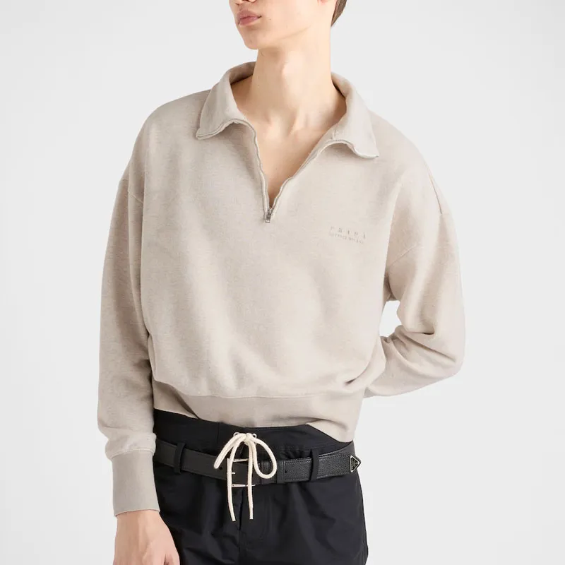 PRADA Polo Shirts Men Beige-2