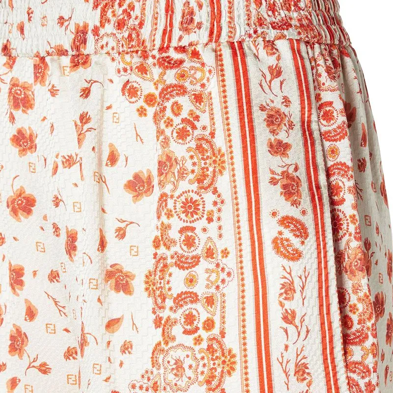 FENDI SS25 Casual Shorts Women's Orange-2