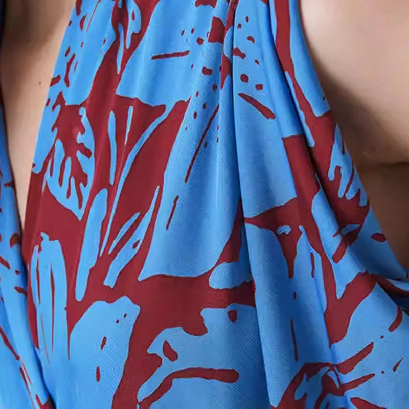Diane Von Furstenberg SS25 Sleeveless Dress Women's Blue-4