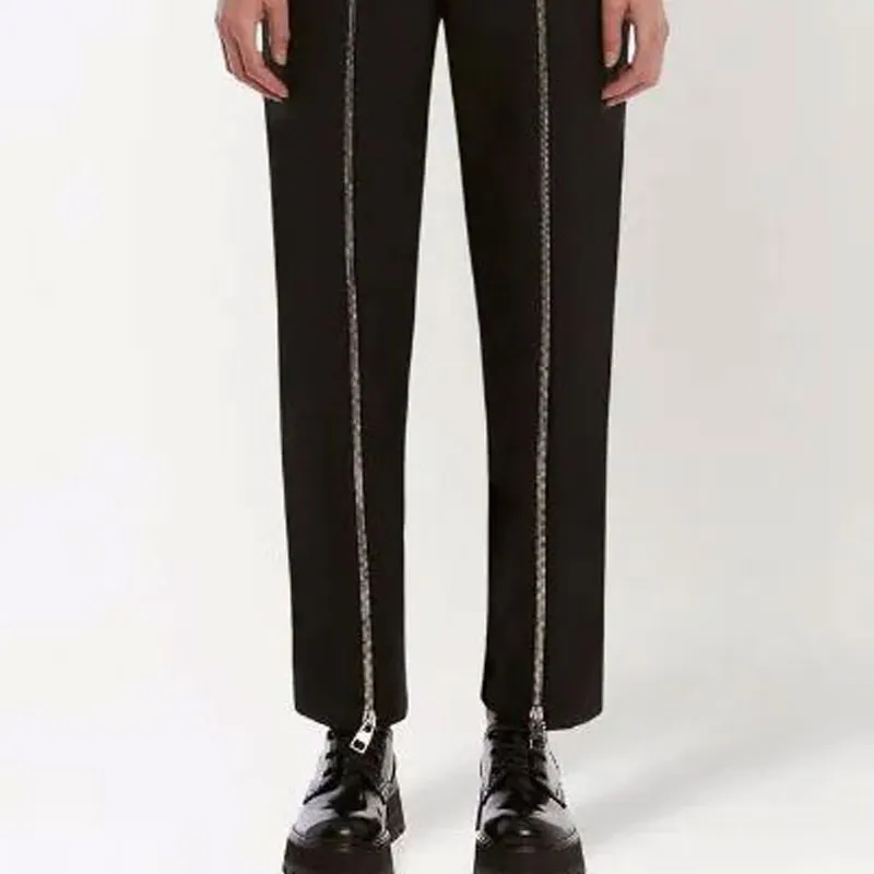 Alexander McQueen Zip detail high waisted Trousers-4