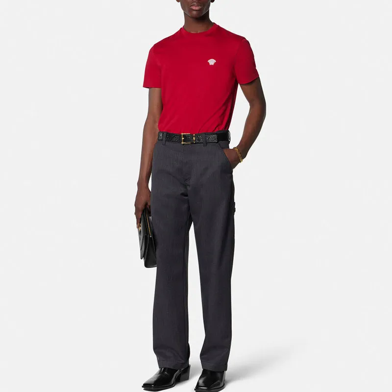 VERSACE JEANS SS25 T Shirt Men's Red-3