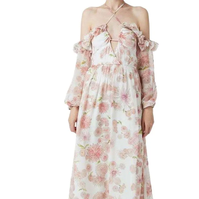 Giambattista Vall Floral print Halterneck Dress-3
