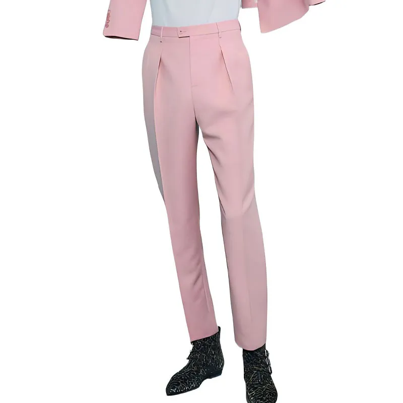 SAINT LAURENT Button Detailed High-Rise Trousers-3