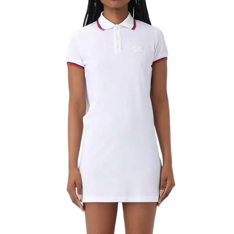 DSQUARED 2 Logo Embroidered Maxi Cut Out Polo Dress-2