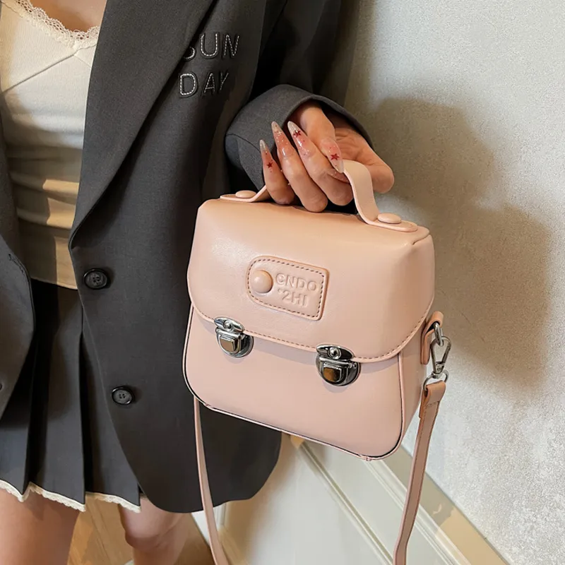 ResNonverba PU Crossbody Bag, Handbag Women's Pink-4