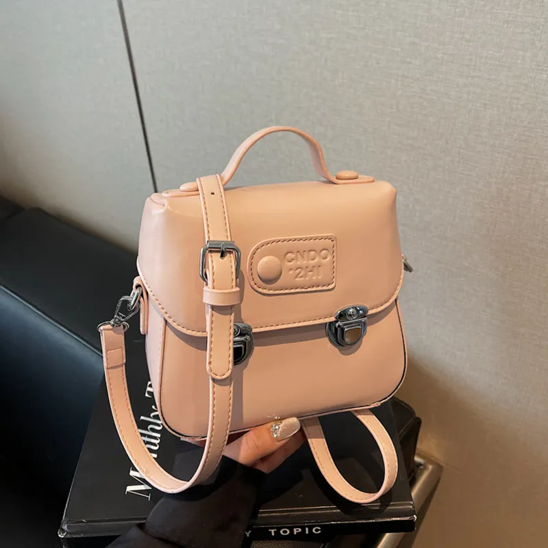 ResNonverba PU Crossbody Bag, Handbag Women's Pink-3