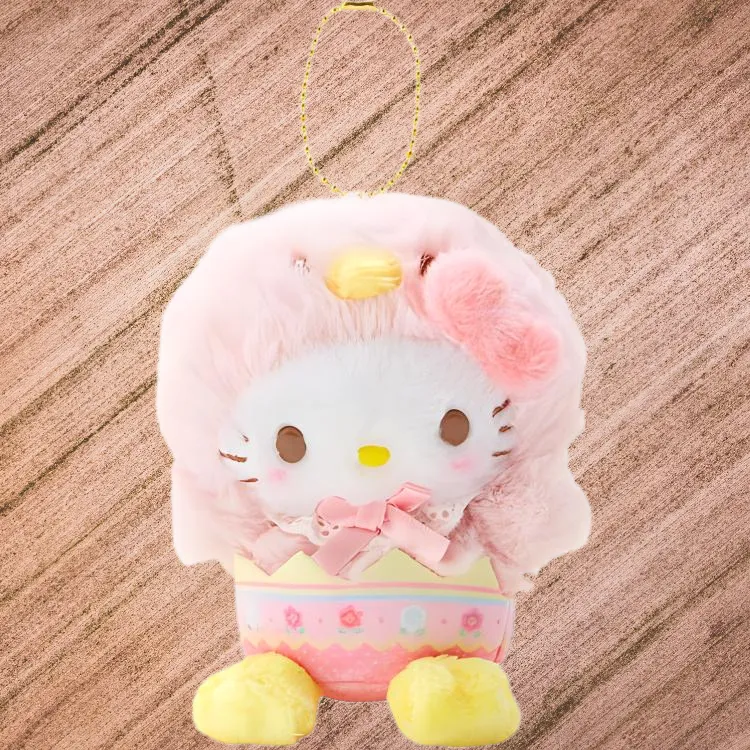 Sanrio Easter Chick Collection Hello Kitty Gudgie Dolls Plush Pendant 13cm High-2