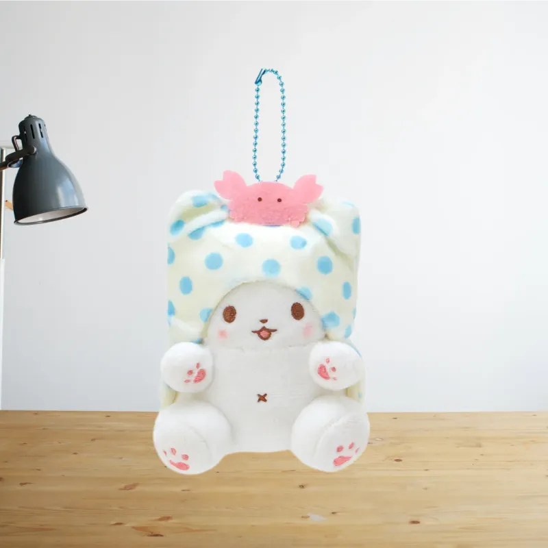 Sanrio Bobo Rabbit Departs From Maruman. Dolls Plush Pendant 10.5cm Height-2
