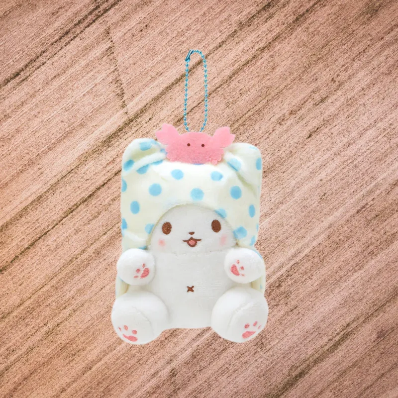 Sanrio Bobo Rabbit Departs From Maruman. Dolls Plush Pendant 10.5cm Height-1