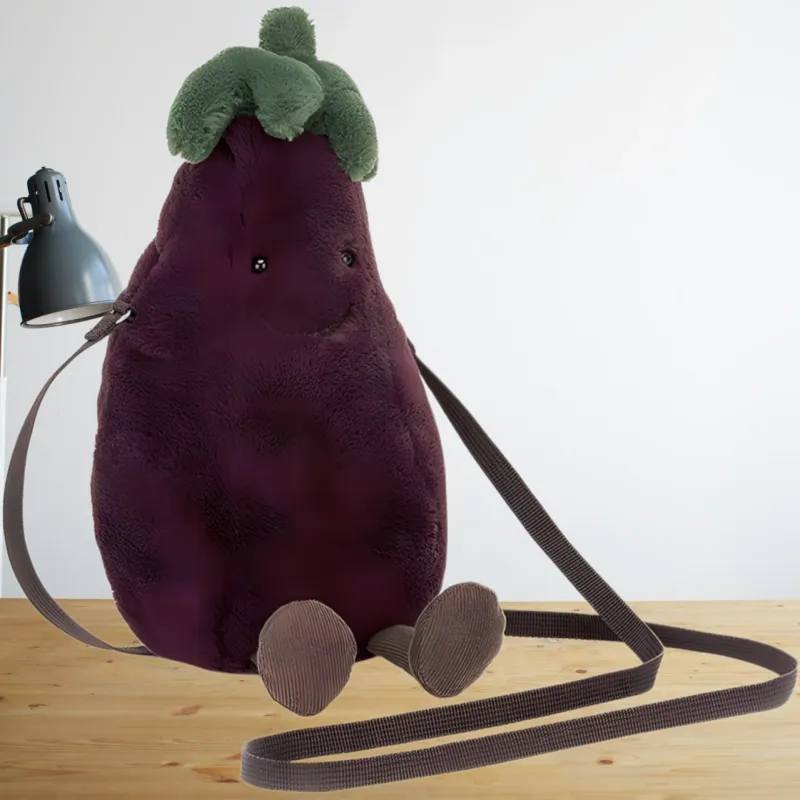 JELLYCAT Amuseables Aubergine Bag-3